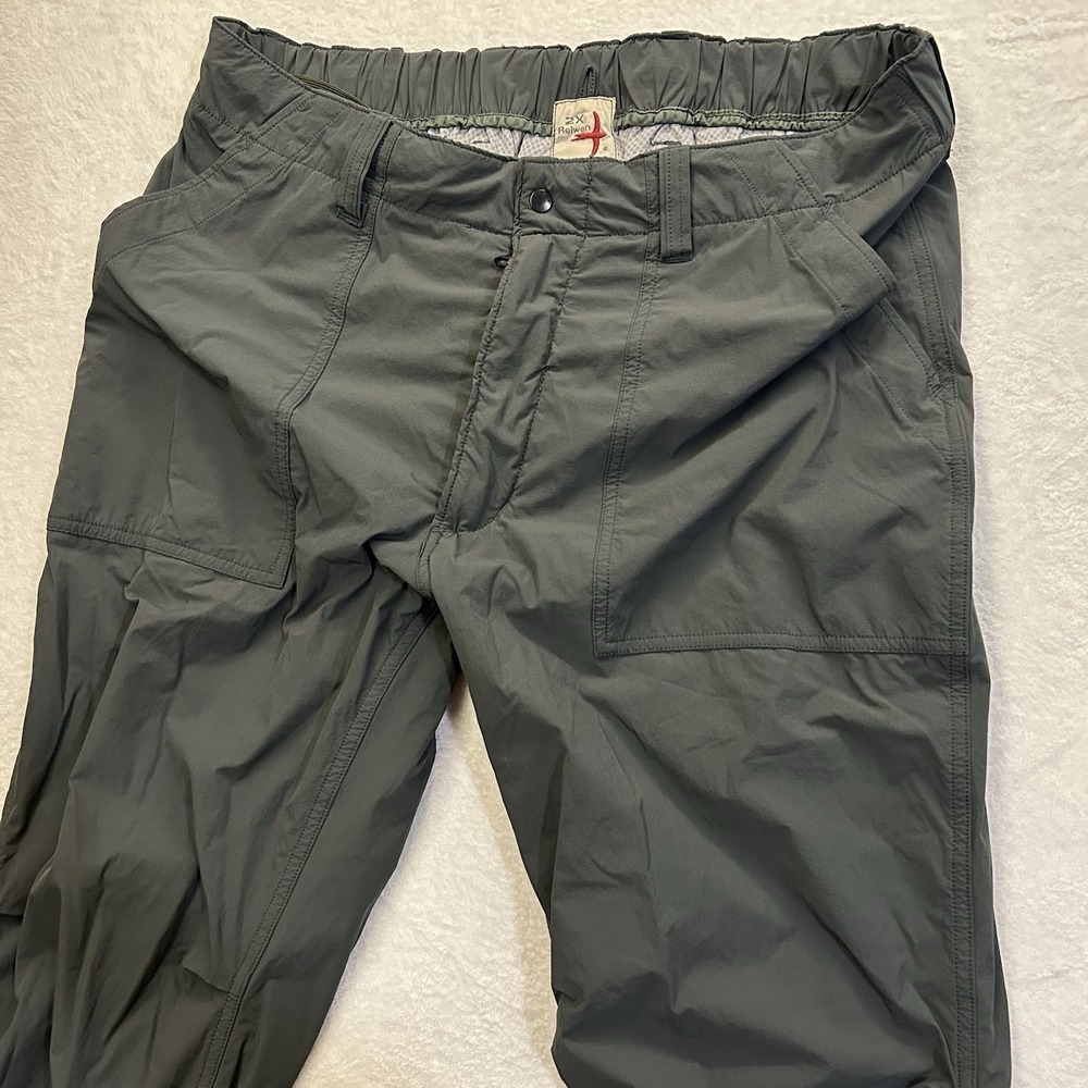 Relwen Airtex Windpant Pants Mens Sz. 2XL Grey Lightweight Nylon Lined Joggers
